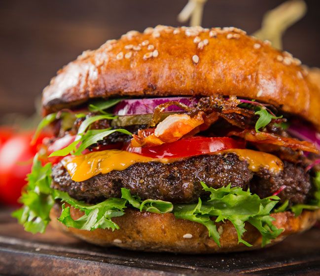 Juicy Burgers served at Fresh Pizza and Kebabs