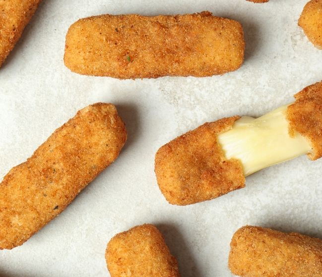 Tasty mozzarella cheese sticks served at Fresh Pizza and Kebabs